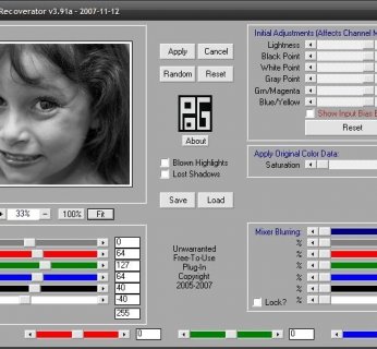 Ciekawy filtr służący głównie do kreatywnego przekształcania zdjęć kolorowych w czarno-białe. Warto zwrócić uwagę na efekt lśnienia (Glow).