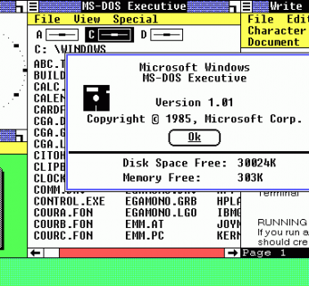 Pierwszy system Windows