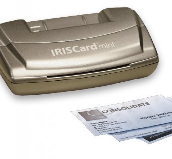 Skanery do wizytówek IRISCard automatycznie skanują wizytówki i przetwarzają je przez moduł OCR