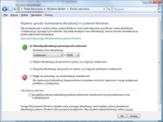 Automatyczne uaktualnienia Windows umożliwią zablokowanie wielu ataków. 