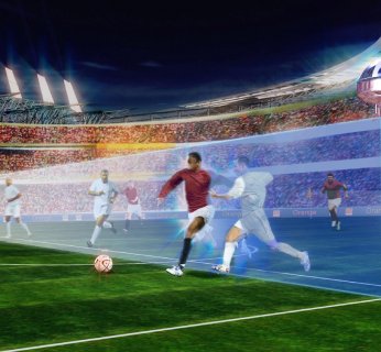 kadr z meczu z czujnikami na boisku