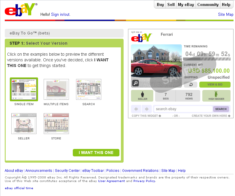 Wstawianie aukcji eBay na własną stronę internetową lub do blogu
