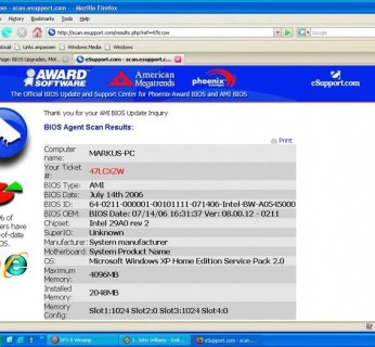 Na stronie Wimsbios znajdziesz identyfikator BIOS-u twojej płyty głównej.