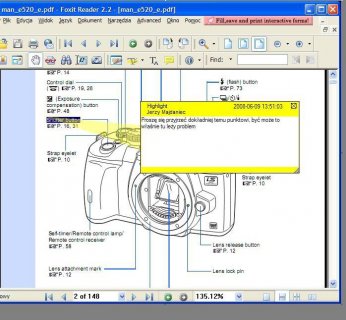 dobra alternatywa Foxit Reader otwiera dokumenty PDF szybciej niż oryginał Adobe i oferuje dodawanie komentarzy.