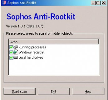 Aplikacja Anti-Rootkit firmy Sophos odnajduje ukryte pliki i usuwa je.