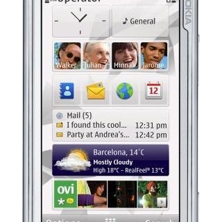 Pulpit palmofonu możemy dowolnie zagospodarować widżetami