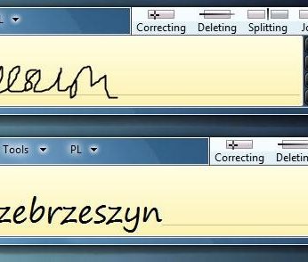 rozpoznawanie pisma windows
