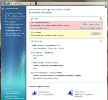Windows Solution Center