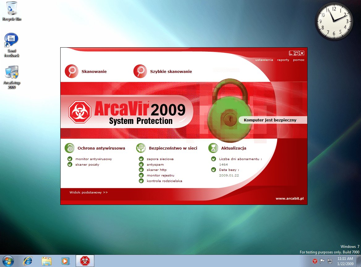 Polski antywirus gotowy do pracy z Windows 7