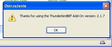 Wyświetlanie informacji o nowych wiadomościach w Thunderbirdzie pod postacią ikony w przeglądarce internetowej