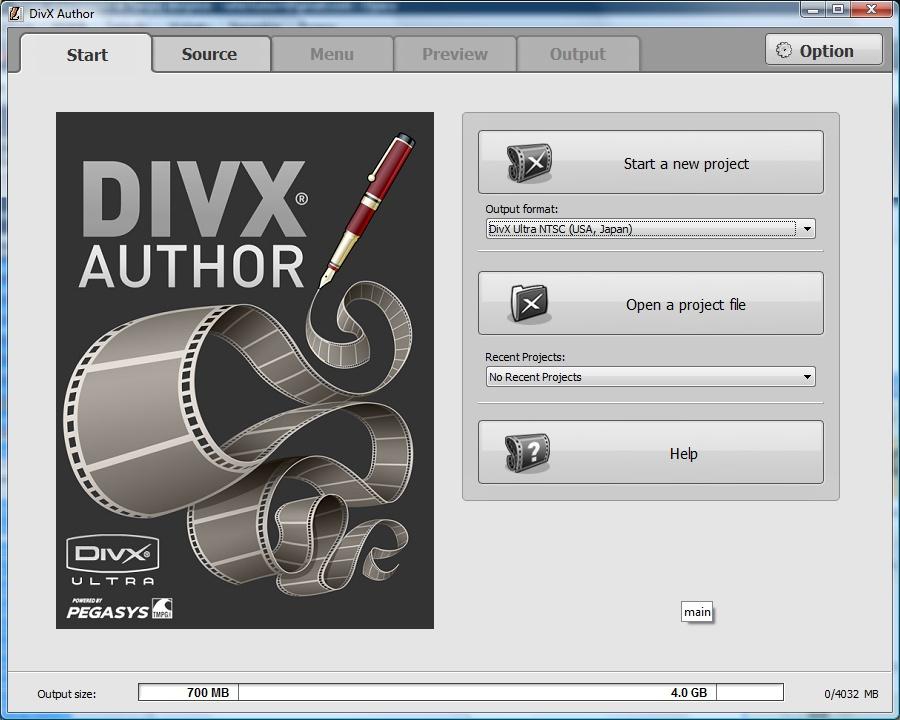 Program do edycji wideo DivX Author