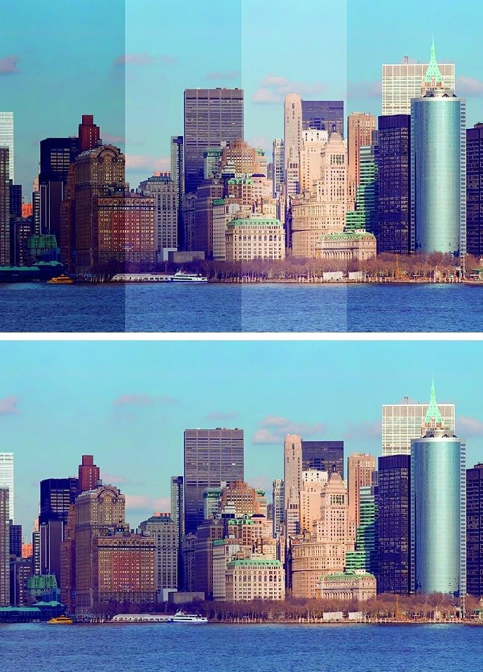 Sklejenie panoramy ze starych, analogowych zdjęć