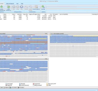 O&O Defrag 11 Professional Edition – ekran działania