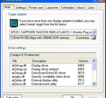 Najlepszy do podkręcania kart graficznych - RivaTuner