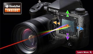 Stabilizowanie matrycy w aparatach Sony