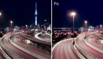 (fot. 12) Po dodaniu sztucznego światła otrzymujemy efekt lepszego oświetlenia drogi i wieży.