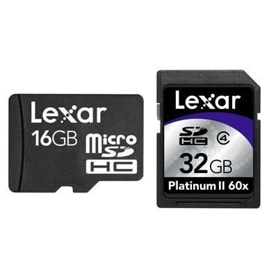 Lexar przedstawia 16 GB kartę microSD oraz 32 GB SDHC