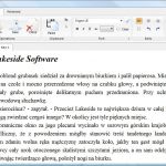 Nie zapomnieliśmy o wykorzystującym wstążki interfejsie Windows 7, który zastosowano w WordPadzie 2009.