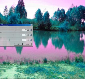 Opcja Hue/Saturation