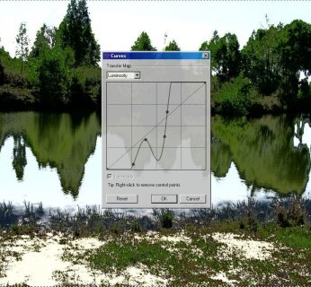 Zastosowanie funkcji Curves