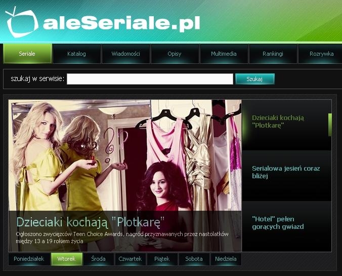 AleSeriale – nowy serwis o polskich i zagranicznych hitach