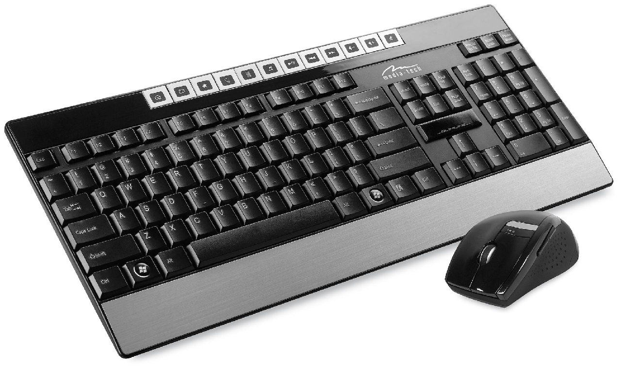 Zestaw klawiatura+mysz dla osób długo siedzących przy komputerze
