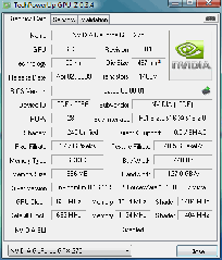 Dane techniczne testowanej karty wyświetlone przez aplikację GPU-Z.