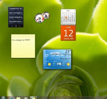 Teraz każdy może ustawić ulubione miniaplikacje bezpośrednio na Pulpicie, a nie na Pasku bocznym.