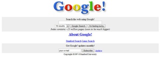 Google - 11 listopad 1998