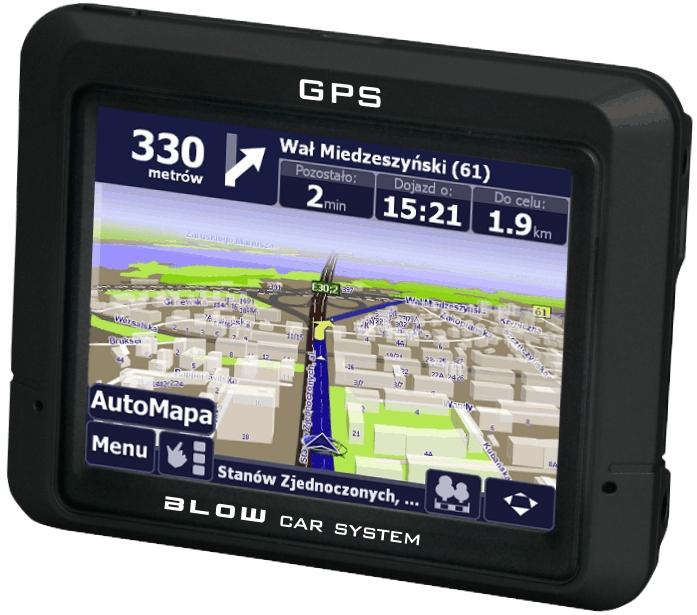 Lekka i mała nawigacja BLOW GPS35V