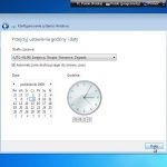Podczas instalacji Windows 7 wybieramy właściwą strefę czasową.