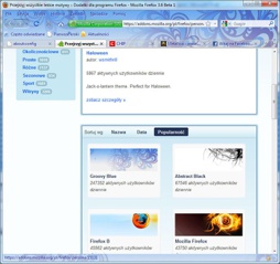 Pogląd kart bazuje na pomyśle z Windows Vista