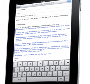 Apple iPad - e-mailowanie