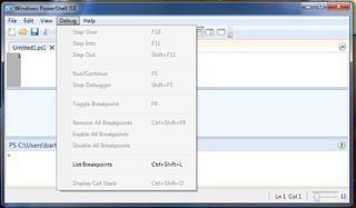 Windows 7 zawiera środowisko PowerShell z graficznym interfejsem użytkownika.