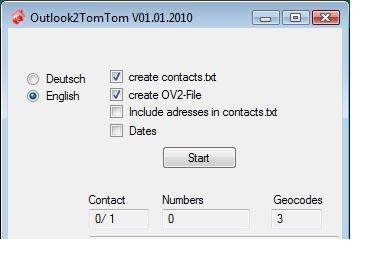 Szybkie kopiowanie adresów z listy kontaktów programu Outlook do odbiornika GPS