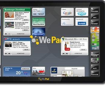 WePad mierzy 13 milimetrów grubości, zaś waży 800 gramów