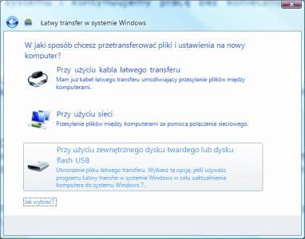Windows Easy Transfer przenosi wszystkie osobiste dane do innej wersji Windows lub innego peceta.