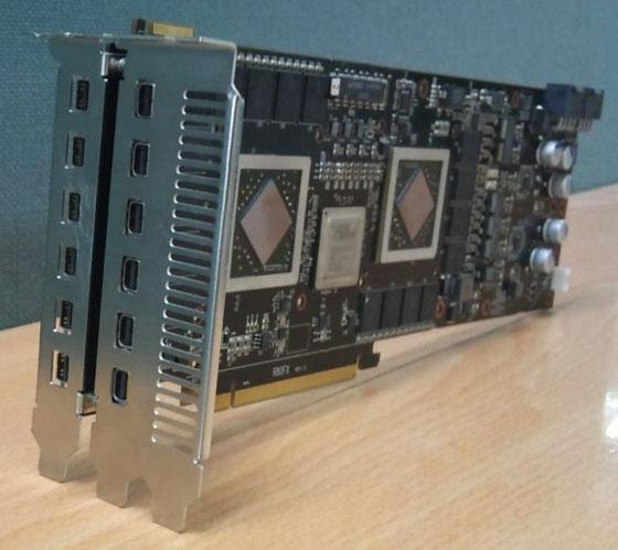 Radeon HD 5970 z wyjściem na dwanaście monitorów