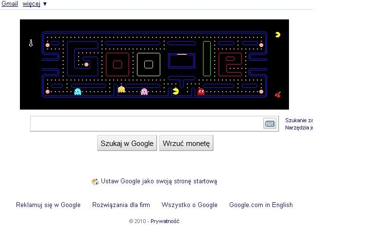 Pac-Man Google’a to 4,8 miliona godzin, które mogliśmy spędzić na pracy