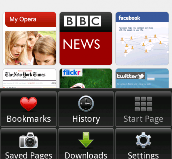 Przeglądarka zapewne będzie bazowała na widocznej na zdjęciu wersji rozwojowej Opery Mobile dla Androida