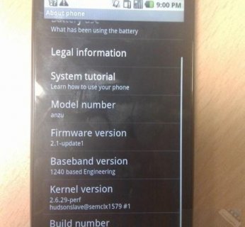Anzu ma być flagowym smartfonem firmy Sony Ericsson w pierwszym kwartale 2011 roku
