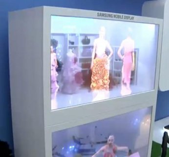 Przezroczysty ekran LCD o przekątnej 19 cali