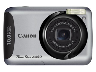 Canon PowerShot A490 Zoom optyczny: 3,3x Cena: 280 zł
