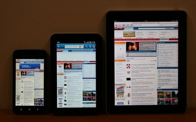 Zobaczcie sami, jaka jest różnica w ilości i wielkości treści wyświetlanej na Tab-ie i iPadzie