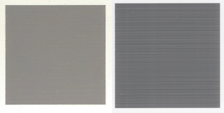 Testowy skan 140 linii na cal - Lexmark S815 (z lewej) vs. Epson PX820FWD (z prawej) nawet po konwersji zdjęcia do formatu PNG wyraźnie widać różnicę w jakości. Szary kwadrat po lewej Lexmarka (300 dpi) i linie po stronie Epsona (4800 dpi).
