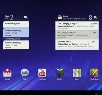 Interfejs systemu Android 3.0 Honeycomb