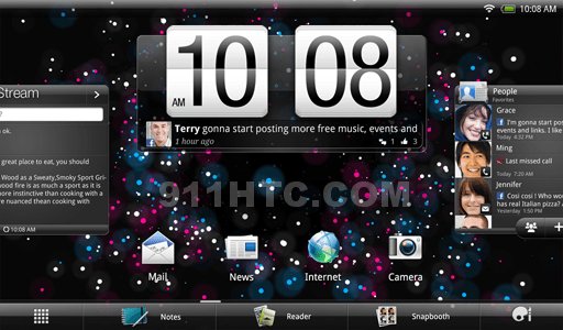 Tak ma wyglądać Android 3.0.1 z HTC Sense w nowym tablecie Puccini