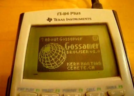 Przeglądarka na kalkulatorze