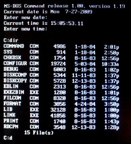 MS-DOS 1.19