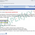 Atak phishingowy na klientów Deutsche Banku (źródło: Kaspersky Lab)